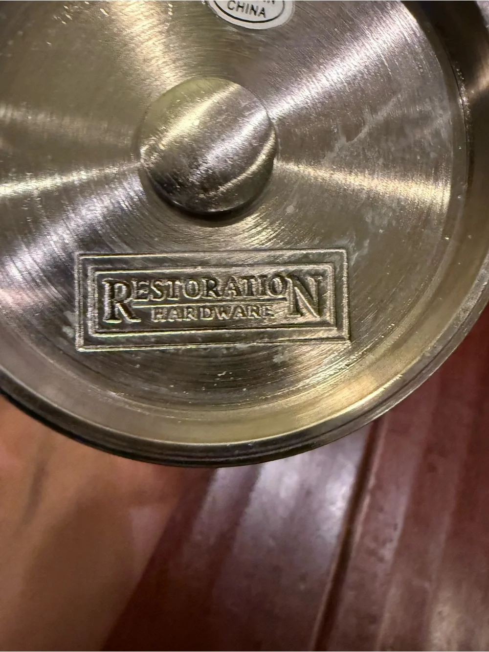 Restoration Hardware Metal Cocktail Shaker Drink Recipe Dial Heavy Duty, Rare!